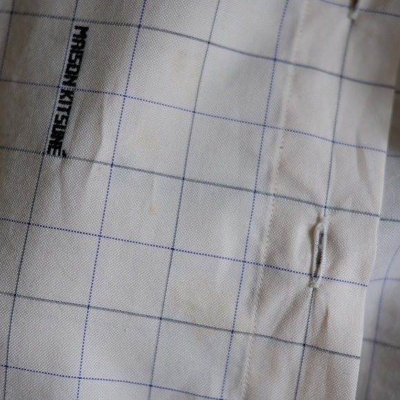 Maison Kitsuné Crosshatched Button Down - Picture 8 of 8